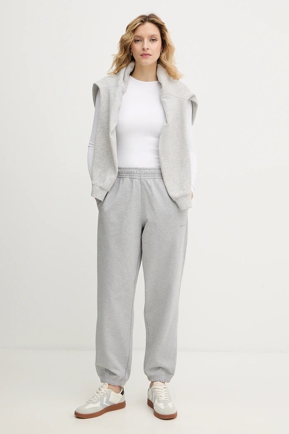 Calvin Klein Jeans spodnie dresowe LV047E826G szary SS26