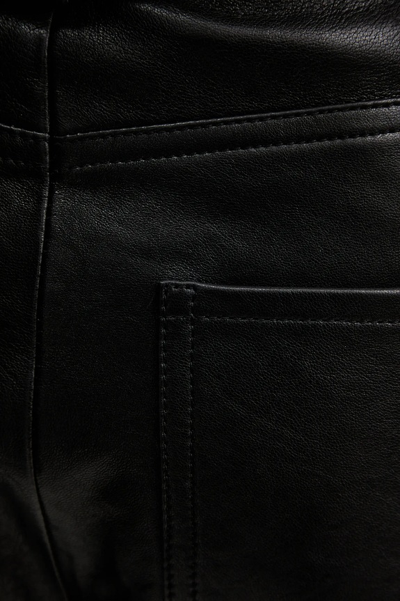 Weekend Max Mara bőrnadrág PAGANO fekete 2615431011600