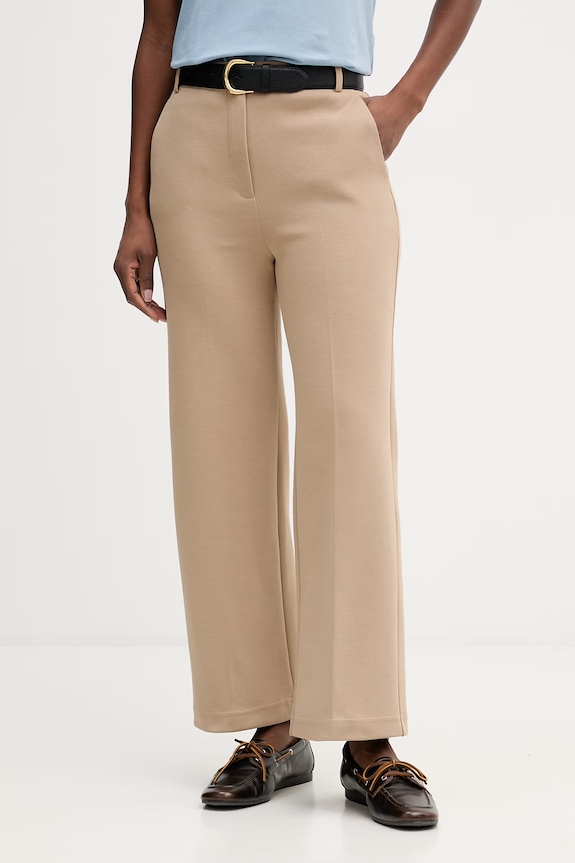 Weekend Max Mara nadrág ABANO sima barna 2615781041600
