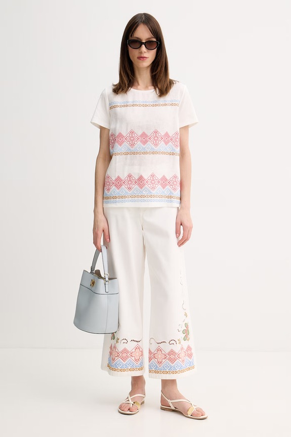 Weekend Max Mara rifle široké dámske ADUNCO 2615131012600 béžová SS26