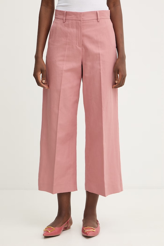 Weekend Max Mara pantaloni cu in ZIRCONE panza roz 2615131052600