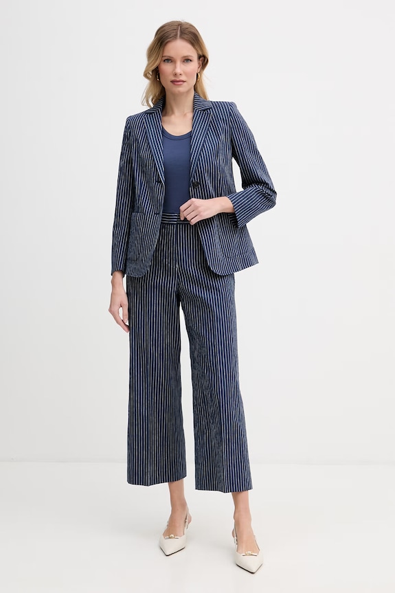 Weekend Max Mara spodnie damskie MARINA 2615131062600 granatowy SS26