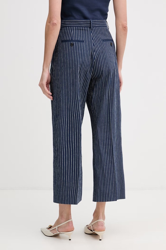 Odzież Weekend Max Mara spodnie damskie MARINA 2615131062600 granatowy