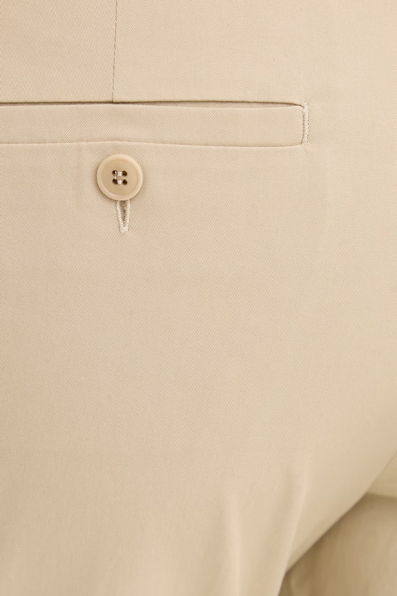 Weekend Max Mara spodnie damskie bawełniane z elastanem CECCO beżowy 2615131082600