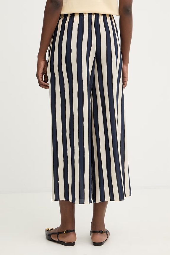 Îmbrăcăminte Weekend Max Mara pantaloni de mătase NIRVANA 2615131132600 bleumarin