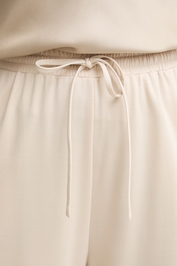Weekend Max Mara nohavice dámske s ľanom MODICO béžová 2615781012600