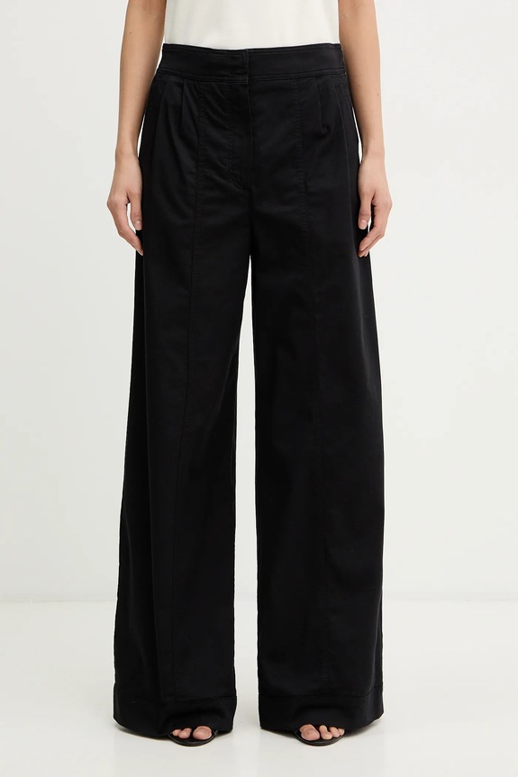 Nohavice MM by Max Mara STRENNA s elastanom čierna 2616131017600