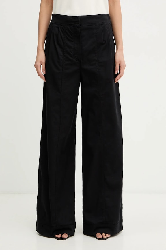 Nohavice MM by Max Mara STRENNA s elastanom čierna 2616131017600