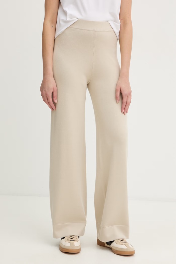MM by Max Mara ženske hlače z viskozo RUM bež 2616331017600