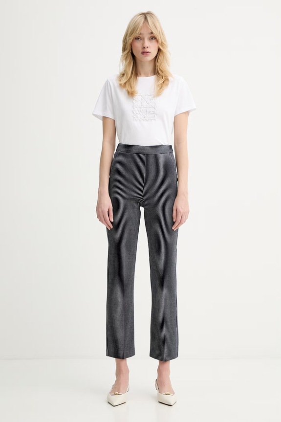 MM by Max Mara spodnie ORTENSIA 2616781047600 granatowy SS26