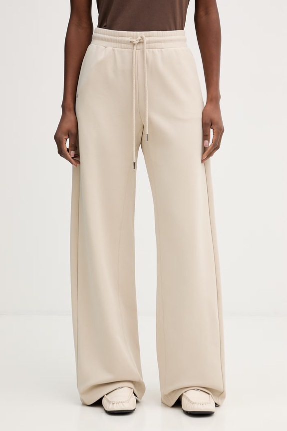 MM by Max Mara pantaloni de trening OVATTA tricotaj bej 2616781077600
