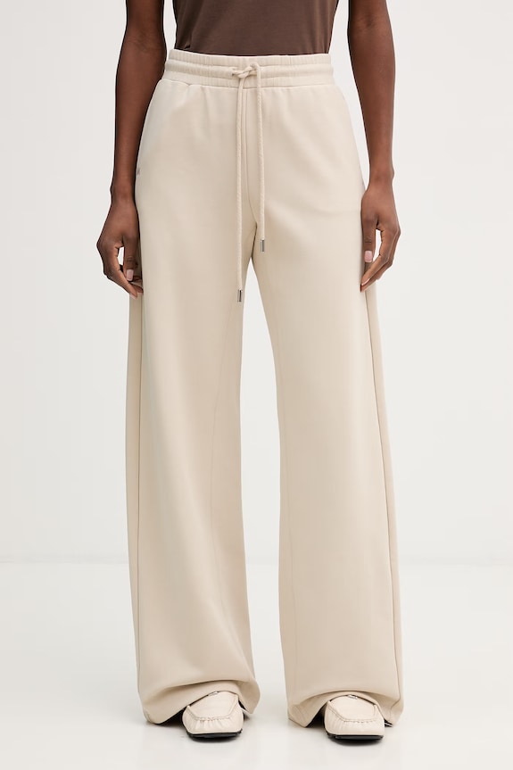 MM by Max Mara pantaloni de trening OVATTA tricotaj bej 2616781077600