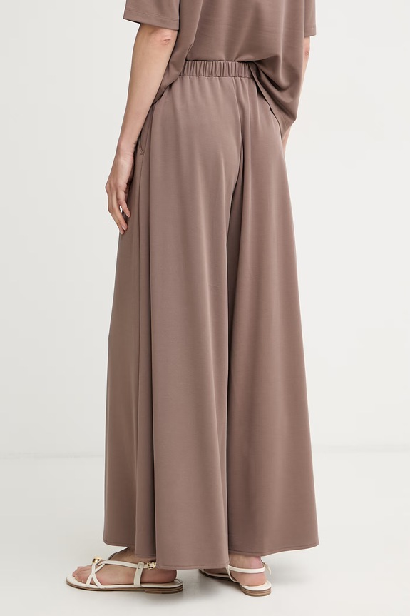 Îmbrăcăminte MM by Max Mara pantaloni culottes pentru femei, cu modal CICALA 2616781048600 maro