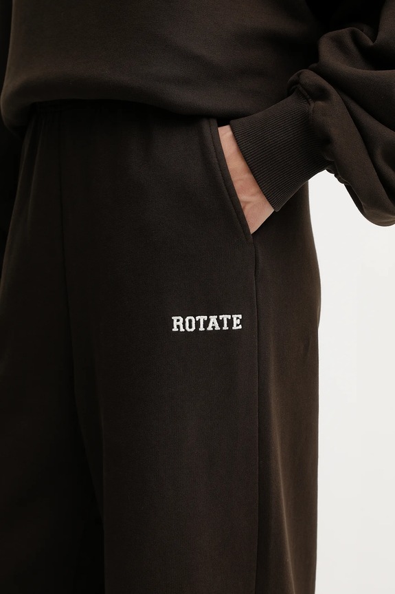Rotate pantaloni tuta di cotone marrone 1153131667