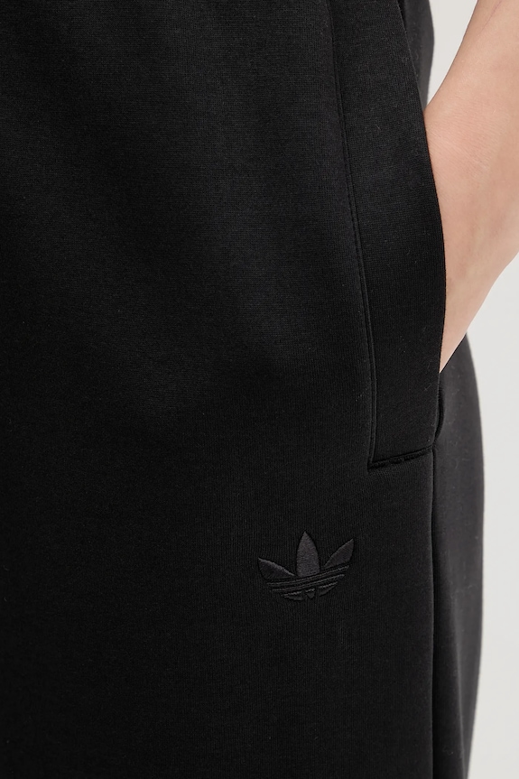 adidas Originals pantaloni da tuta da donna con cotone 3 Stripes nero JX2733