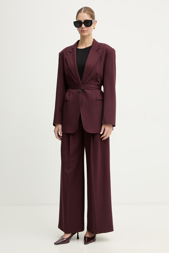 Παντελόνι BOSS Orange C Takora 50553595 μπορντό SS26