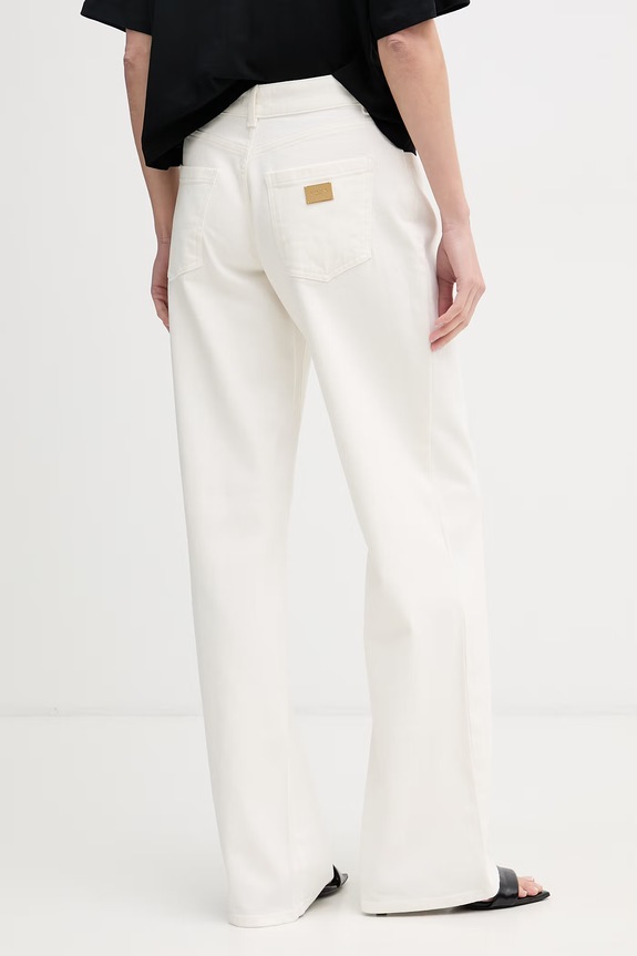 Îmbrăcăminte Marciano by Guess blugi wide leg pentru femei KYLIE G6GA06.D1040 bej