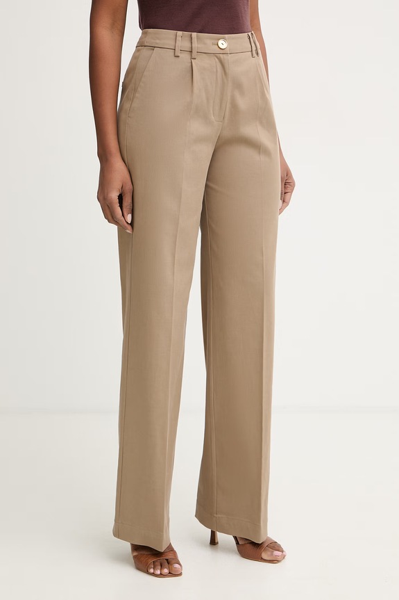 Marciano by Guess pantaloni regular de pentru femei, cu lyocell DONA bej G6GB01.W1743