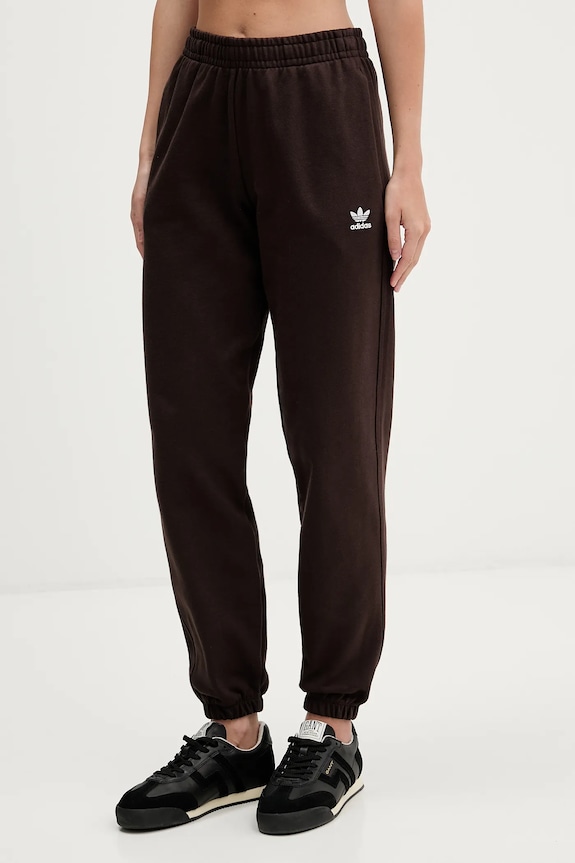 adidas Originals pantaloni de trening din bumbac Essentials bumbac maro KC9071