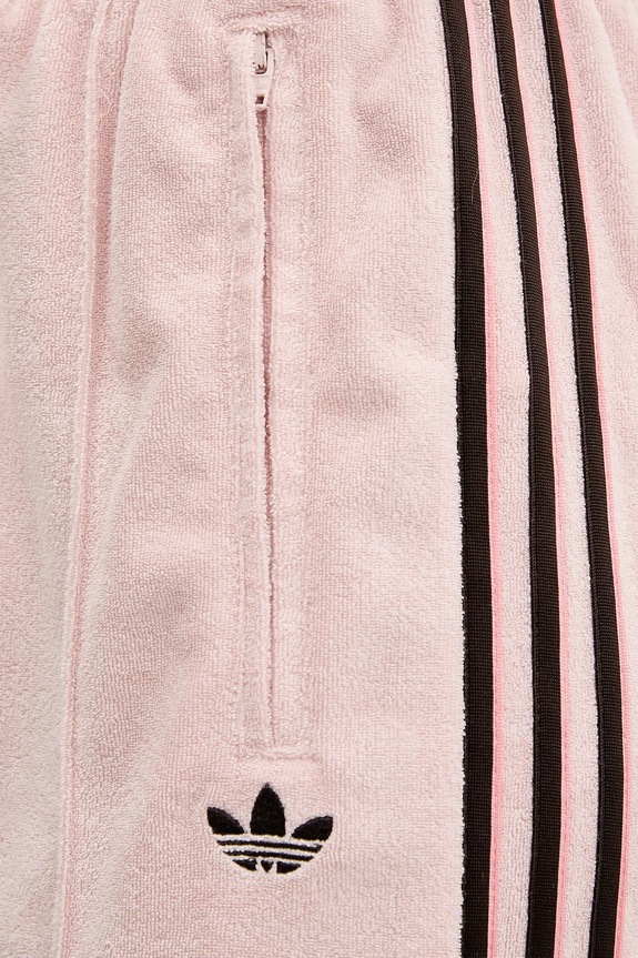 adidas Originals pantaloni da tuta da donna con cotone Terry Towel Firebird rosa KD1414