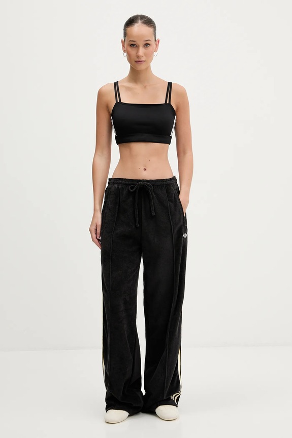 adidas Originals pantaloni de trening de damă Terry Towel Firebird KD1416 negru SS26