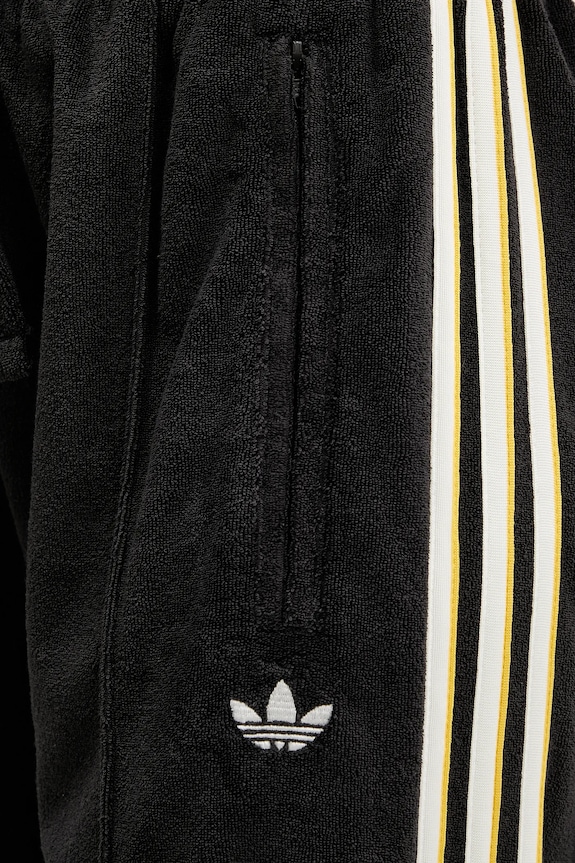 adidas Originals pantaloni de trening de damă Terry Towel Firebird negru KD1416