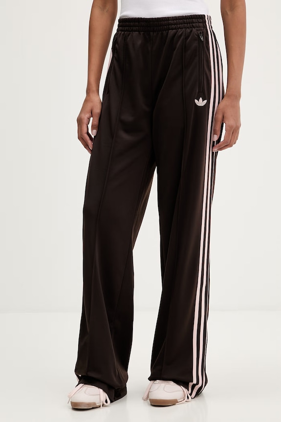 Παντελόνι φόρμας adidas Originals Firebird απλικέ καφέ KD3664