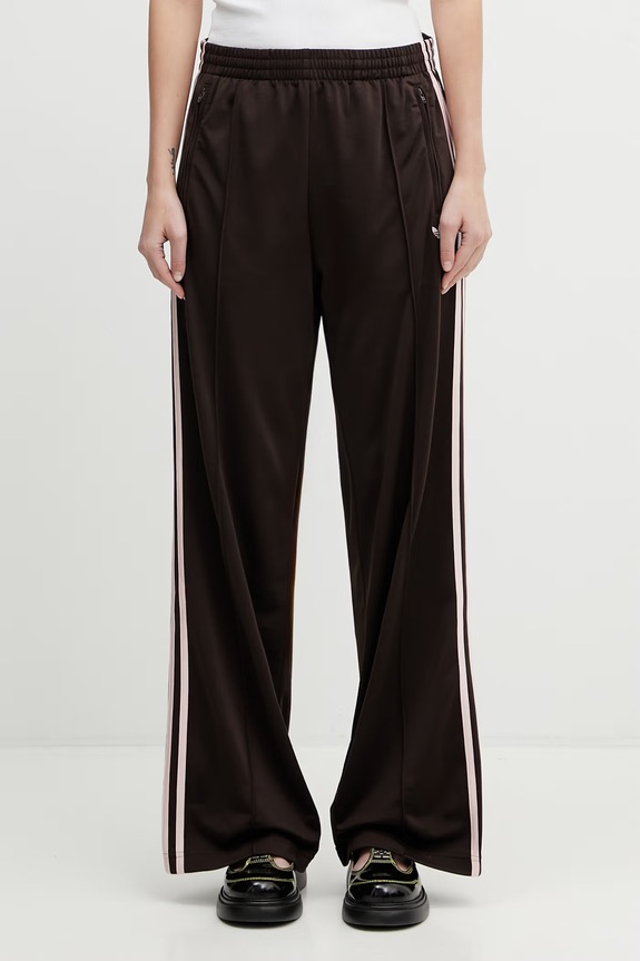 Tepláky adidas Originals Firebird jemný vzor hnědá KD3664