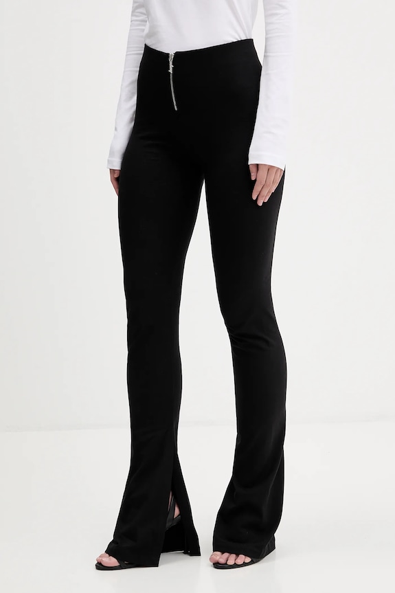 Hugo Blue pantaloni Nuflare_B tricotaj negru 50554485
