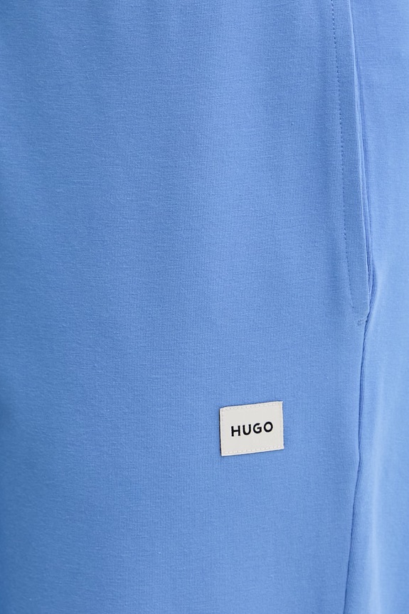 HUGO teplákové nohavice dámske s modalom SIGNATURE_PANT modrá 50556808