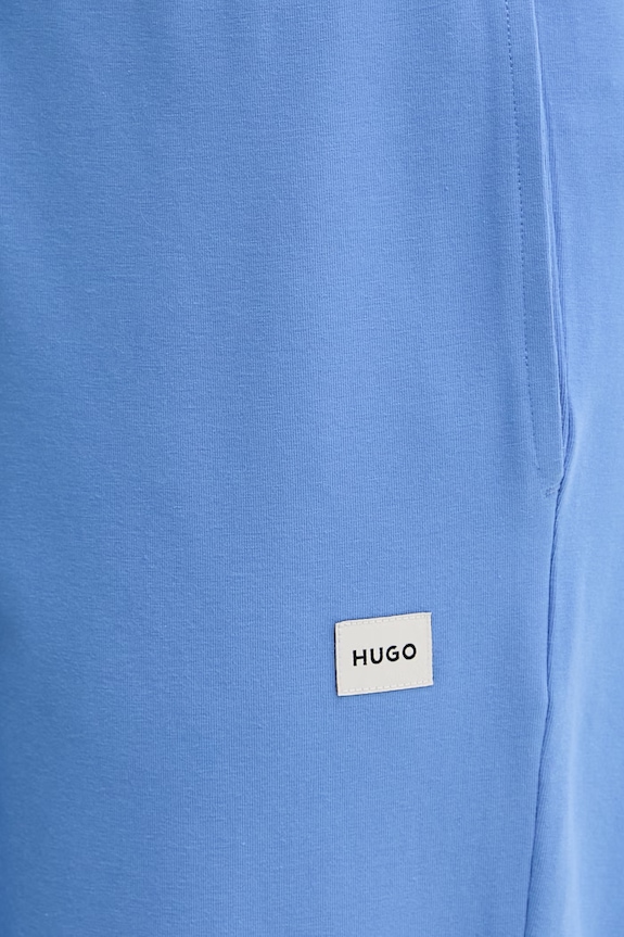 HUGO teplákové nohavice dámske s modalom SIGNATURE_PANT modrá 50556808