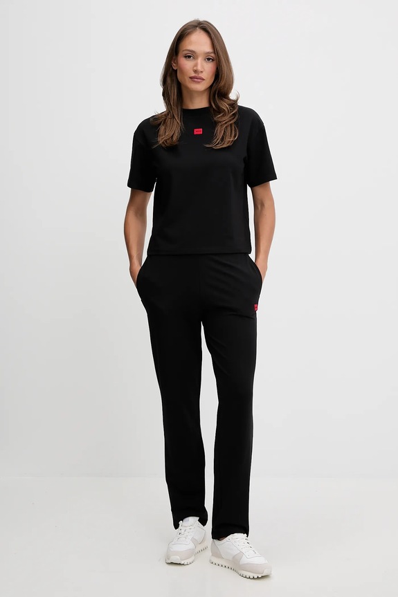 Tepláky HUGO SIGNATURE_PANT 50556808 čierna SS26
