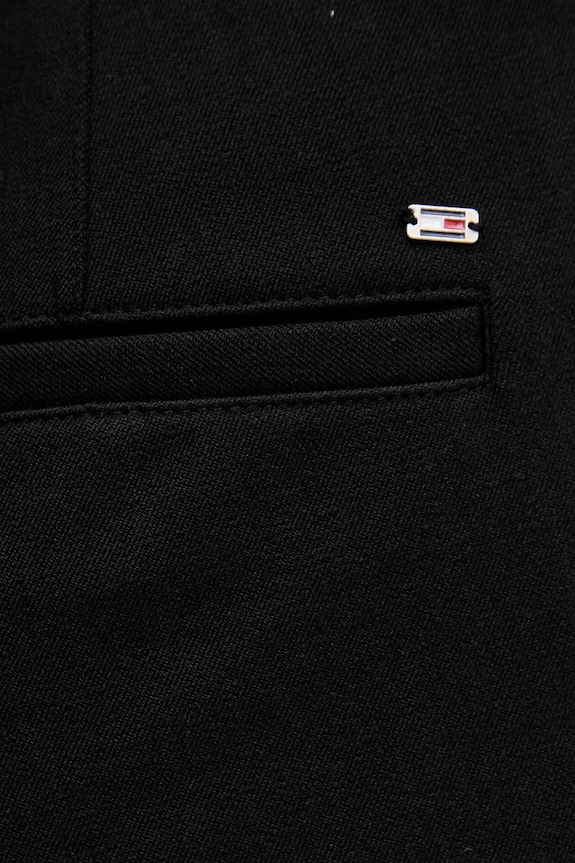 Nohavice Tommy Hilfiger čierna WW0WW48350