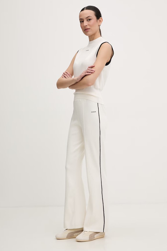Guess спортивні штани жіночі з віскозою LAURENE V6RB14.Z4642 бежевий SS26