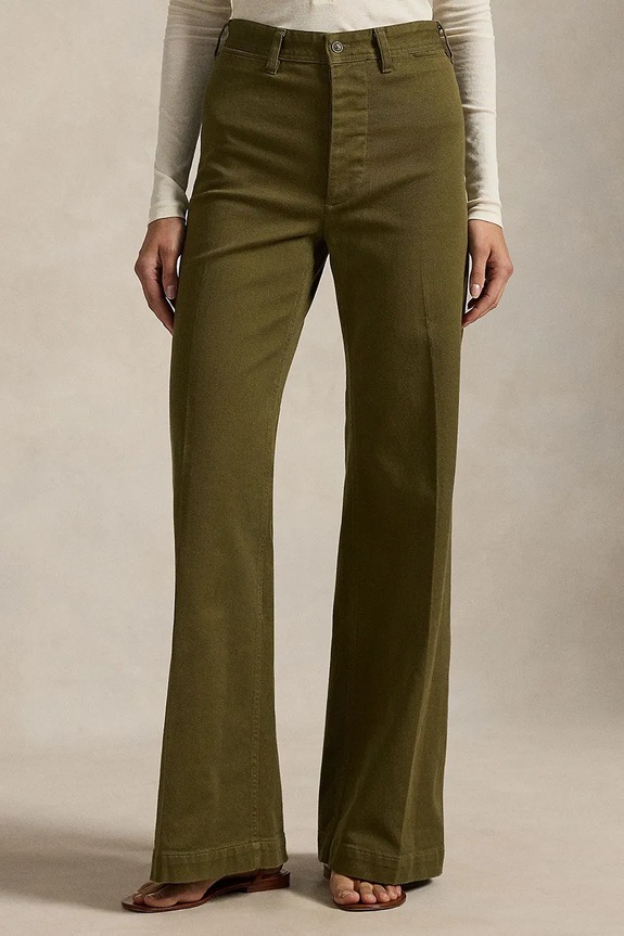 Nohavice Polo Ralph Lauren s elastanom zelená 211A10723