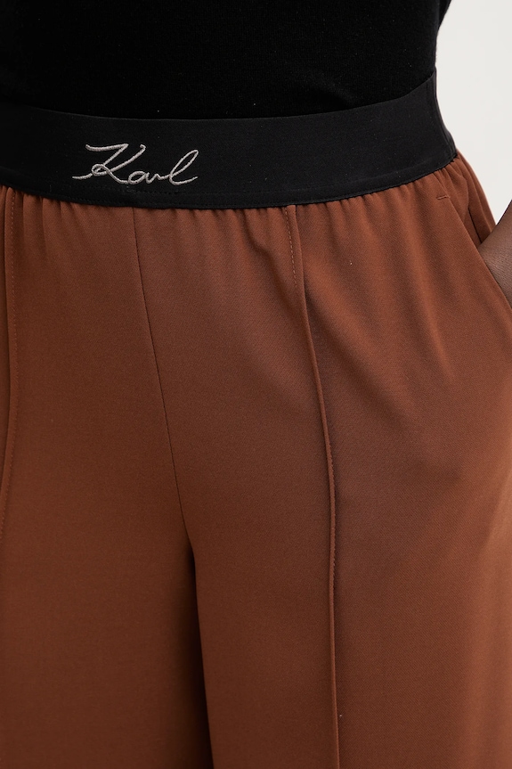 Karl Lagerfeld pantaloni maro B1W10014