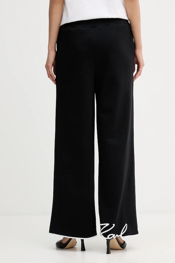 Tepláky Karl Lagerfeld B1W10021 čierna SS26