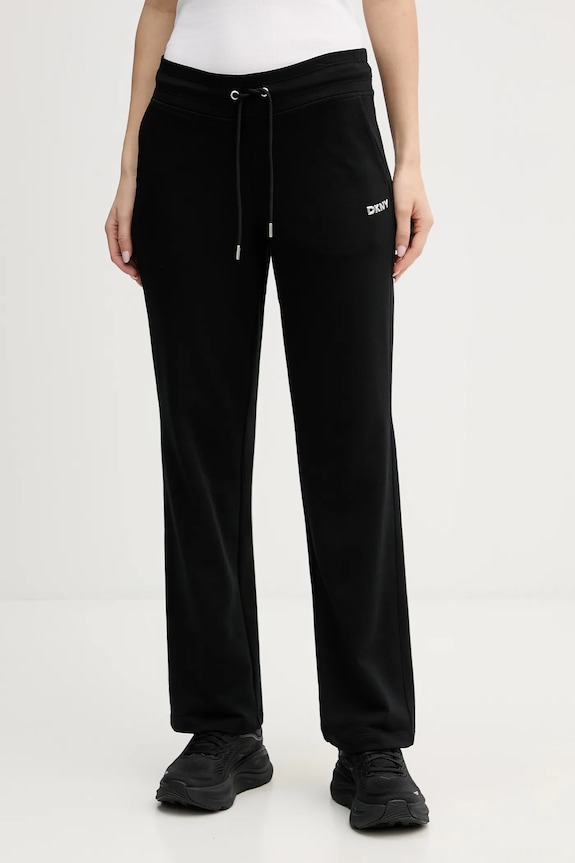 Tepláky Dkny pletenina čierna DP6P3794