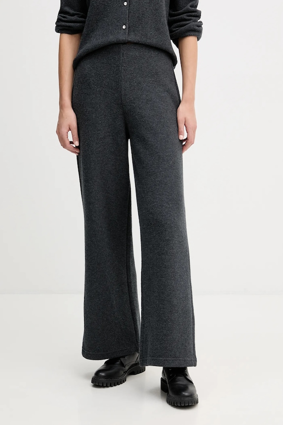 Dkny spodnie dzianina szary DJ6P3116