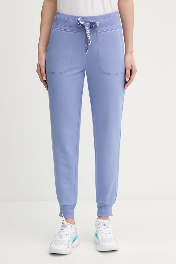 DKNY melegítő női pamut elasztánnal kék DP6P3496
