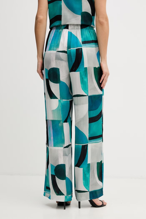 Odzież Joseph Ribkoff spodnie wide leg damskie 261042 turkusowy