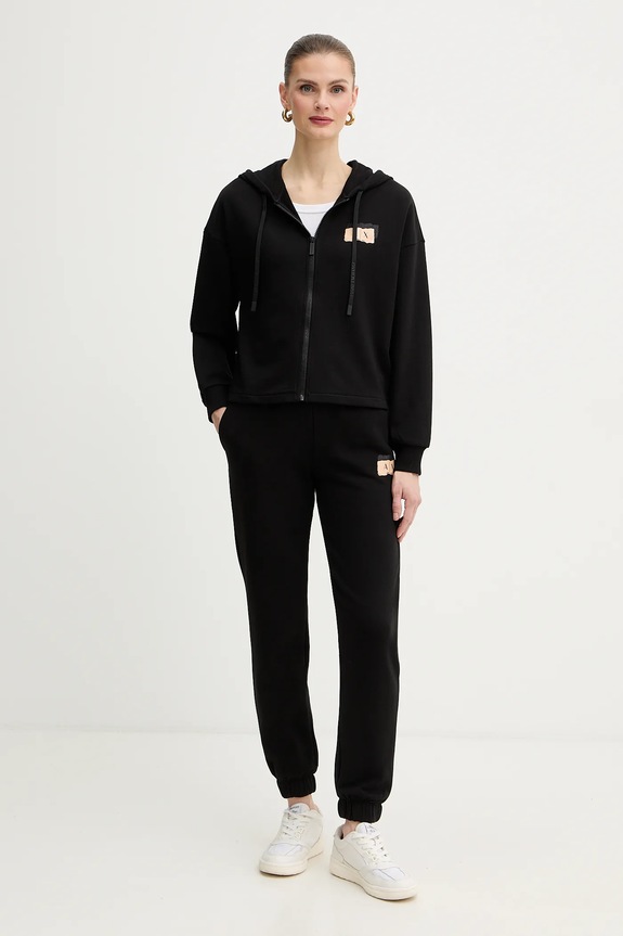 Armani Exchange spodnie dresowe XW001802.AF24312 czarny SS26