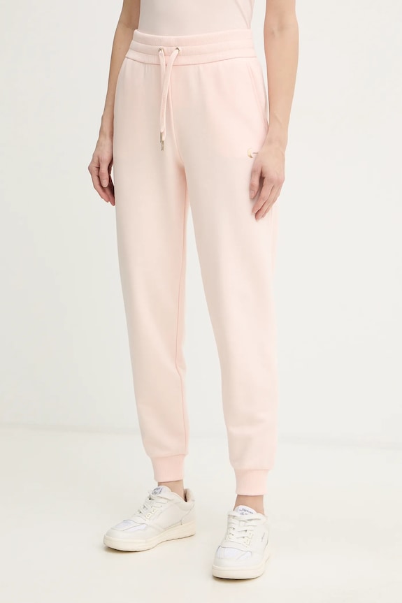Armani Exchange spodnie dresowe dzianina różowy XW001848.AF18853