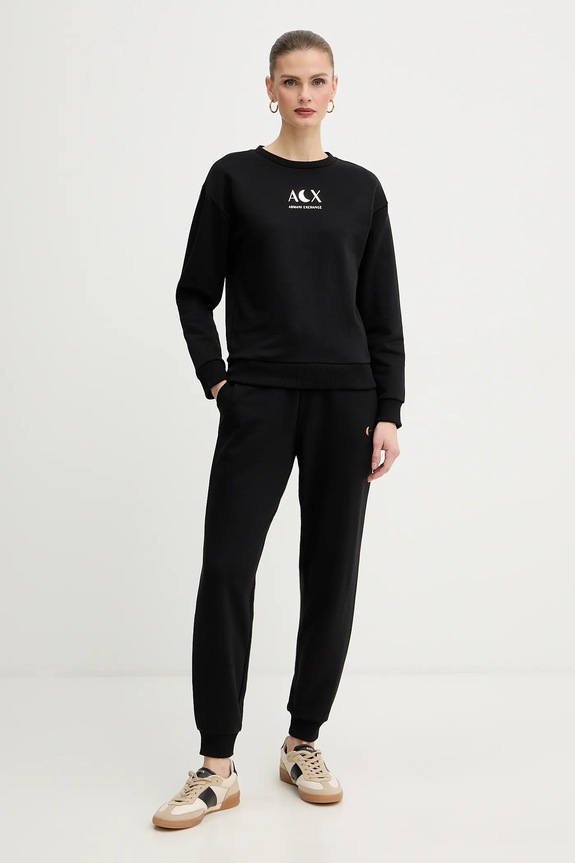 Armani Exchange pantaloni de trening XW001848.AF18853 negru SS26