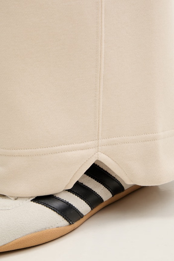 Tepláky adidas béžová JY7796