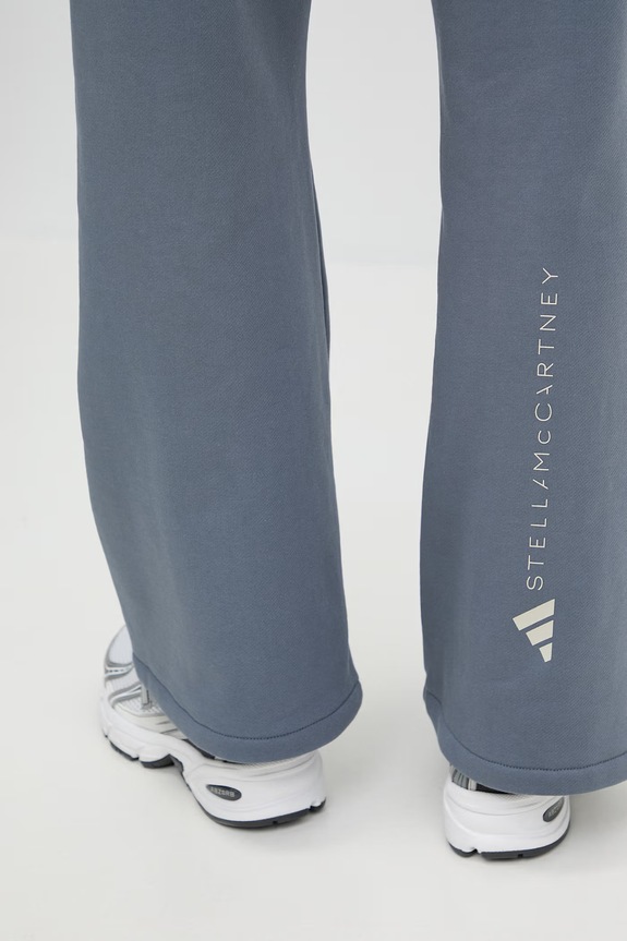 Βαμβακερό παντελόνι adidas by Stella McCartney JZ0666 γκρί