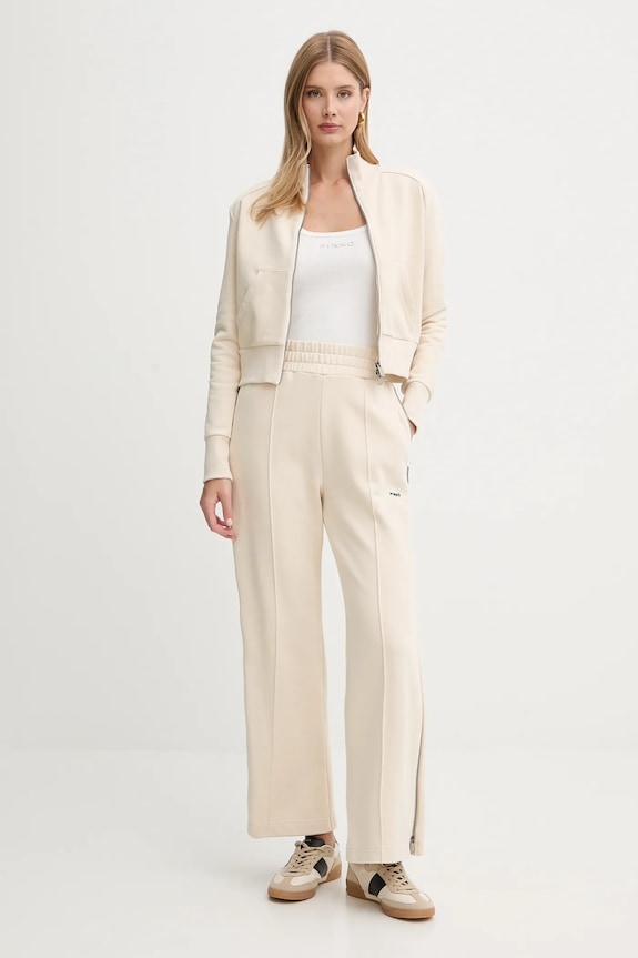 Pinko pantaloni de trening 106359.A34M bej SS26