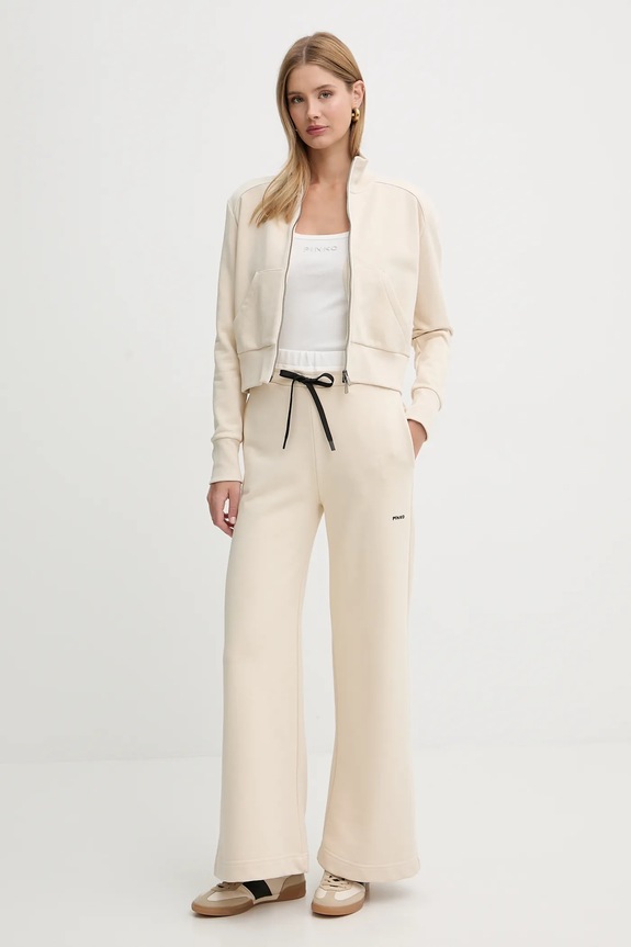 Pinko pantaloni de trening 106345.A34N bej SS26