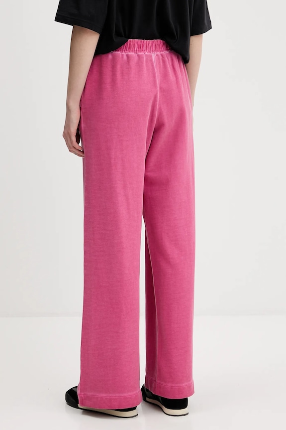 Ρούχα Βαμβακερό παντελόνι Karl Lagerfeld Jeans B1W10090 ροζ