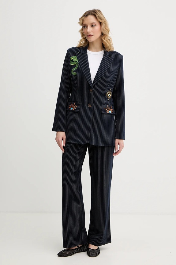 Never Fully Dressed pantaloni Arden NFDTR581 bleumarin SS26